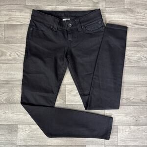 Harley Davidson Skinny Leg Jeans Low Rise Black Wash sz 0